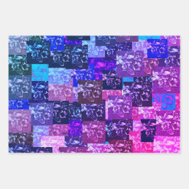 パープルブロークン製包装紙 ラッピングペーパーシート