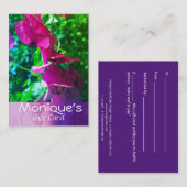 パープルブーガンビレアヘルススパギフトカード 割引カード (正面/裏面)