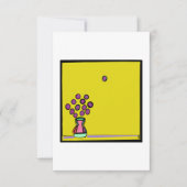 パープルブーケ サンキューカード (正面)