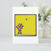 パープルブーケ サンキューカード (スタンド正面)