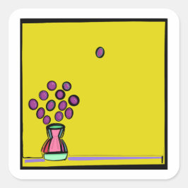 パープルブーケ スクエアシール