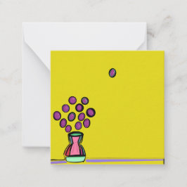 パープルブーケ ノートカード