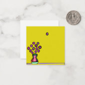 パープルブーケ ノートカード (正面/裏面インサイチュ)