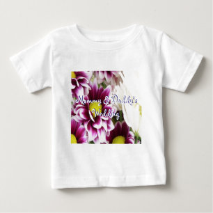 パープルブーケ ベビーTシャツ