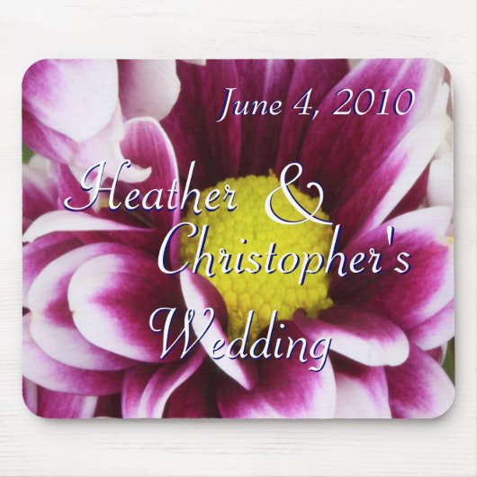 パープルブーケ マウスパッド (正面)
