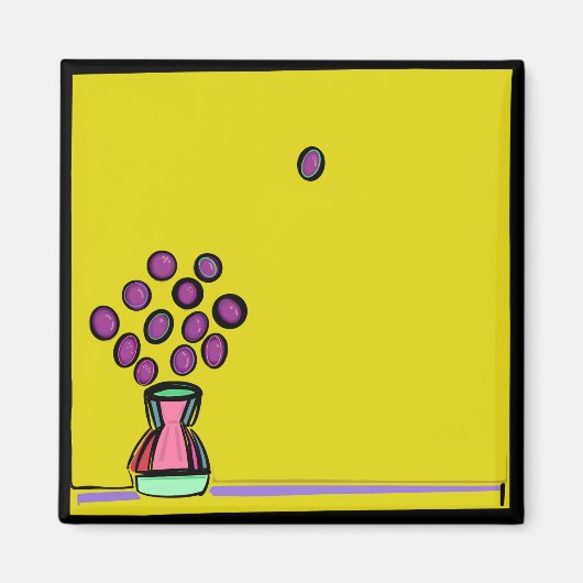 パープルブーケ マグネット (正面)