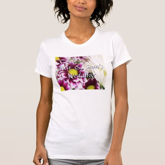 パープルブーケ Tシャツ (正面)