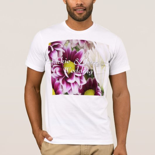 パープルブーケ Tシャツ (正面)