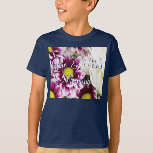 パープルブーケ Tシャツ (正面)