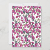 パープルブーゲンビリアリースリハーサルランチ 招待状 (裏面)