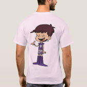 パープルブーツの反逆少女 Tシャツ (裏面)