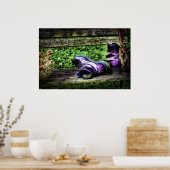 パープルブーツアートプリント ポスター (キッチン)