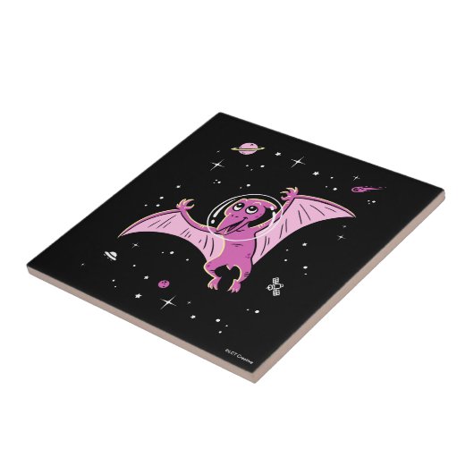 パープルプテロダクティルディノスイン宇宙 タイル (側面)