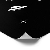 パープルプテロダクティルディノスイン宇宙 ポスター (角)