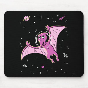 パープルプテロダクティルディノスイン宇宙 マウスパッド