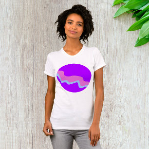 パープルプラネットウィメンズTシャツ Tシャツ