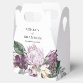 パープルプラムボホトロピカルフローラ結婚ズ フェイバーボックス (オープン)