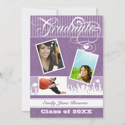 パープルプラム上級写真クラス 案内状 (正面)