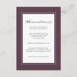 パープルプラム結婚ズ詳細シモダンック縁どス エンクロージャーカード