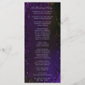 パープルプラム結婚式 プログラム (裏面)