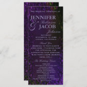 パープルプラム結婚式 プログラム (正面/裏面)
