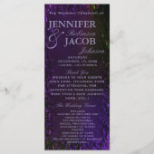 パープルプラム結婚式 プログラム (正面)