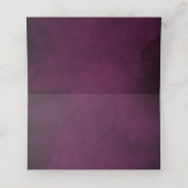 パープルプラム赤面ピンクローゼジオメトリック結婚ス プレイスカード (内部開封)