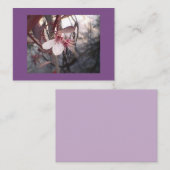 パープルプラム開花 名刺 (正面/裏面)