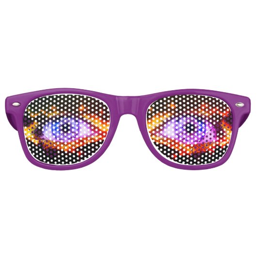 パープルプリムアイズ レトロサングラス (正面)