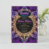 パープルプリンセスお洒落ブライダルシャワー 招待状 (スタンド正面)