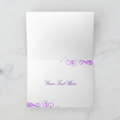 パープルプリンセスのティアラのお礼カード サンキューカード (内部)