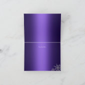 パープルプリンセスウィンターワンダーランドサンキューカード サンキューカード (内部)