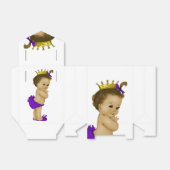 パープルプリンセスエスニックプリンセスベビーシャワー フェイバーボックス (折り畳みなし)