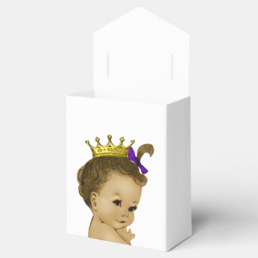パープルプリンセスエスニックプリンセスベビーシャワー フェイバーボックス (オープン)