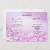 パープルプリンセスキンセアニェラマジカルドレス 招待状 (裏面)