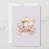 パープルプリンセスクラウンフェアユタリーバースデーパーティー 招待状 (裏面)