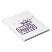 パープルプリンセスクラウン ノートパッド (アングル)