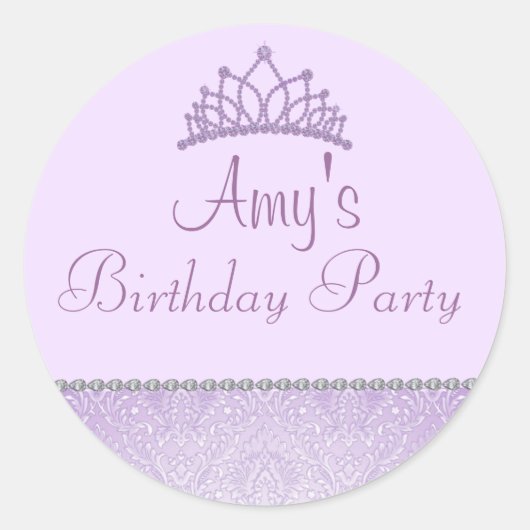 パープルプリンセスシール ラウンドシール (正面)