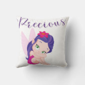 パープルプリンセスフェアリー装飾用クッション クッション (裏面)
