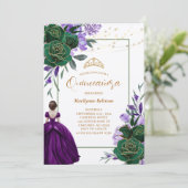 パープルプリンセスフローラキンセアニラ 招待状 (スタンド正面)