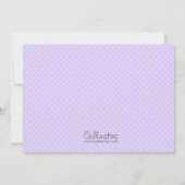 パープルプリンセス&グリーンプリンス誕生日招待状 招待状 (裏面)