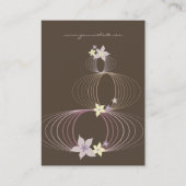 パープルプルメリアフランギパニフラワーシックいけばな禅 名刺 (裏面)