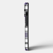 パープルプレイドアイフォンケースHAMbWG Case-Mate iPhoneケース (裏面 / 左)