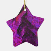 パープルプレジャースターオーナメント セラミックオーナメント (左)