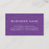 パープルプロフェッショナル名刺 名刺 (裏面)