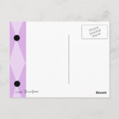 パープルプードル ポストカード (裏面)