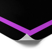 パープルヘアバタフライレディーポスター/プリント2 ポスター (角)