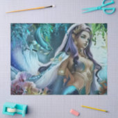 パープルヘアマーメイド 薄葉紙 (クラフト)