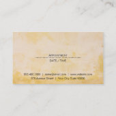 パープルヘア |はさみ 予約カード (裏面)