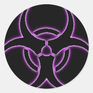 パープルヘイズバイオハザードステッカー ラウンドシール
